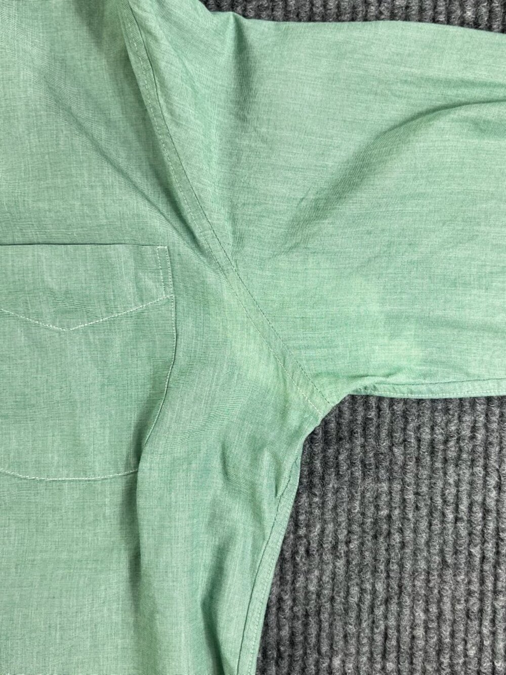 J.Crew Button Down Shirt Mens Small Green Classic Fit Long Sleeve Cotton Pocket - Picture 9 of 12